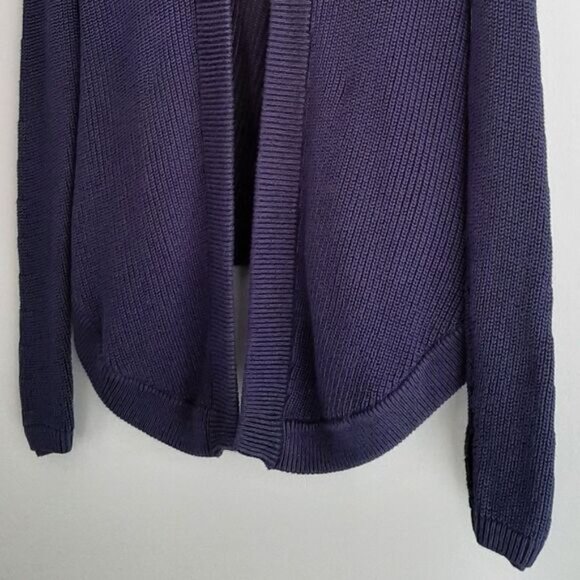 IVIVVA by Lululemon Cardigan Sweater w/ Hood Navy Kids Youth Sz 12 - Picture 6 of 12